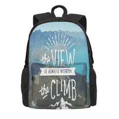 Worth The Climb Backpacks Men's Backpacks Bags For Women Female Bag