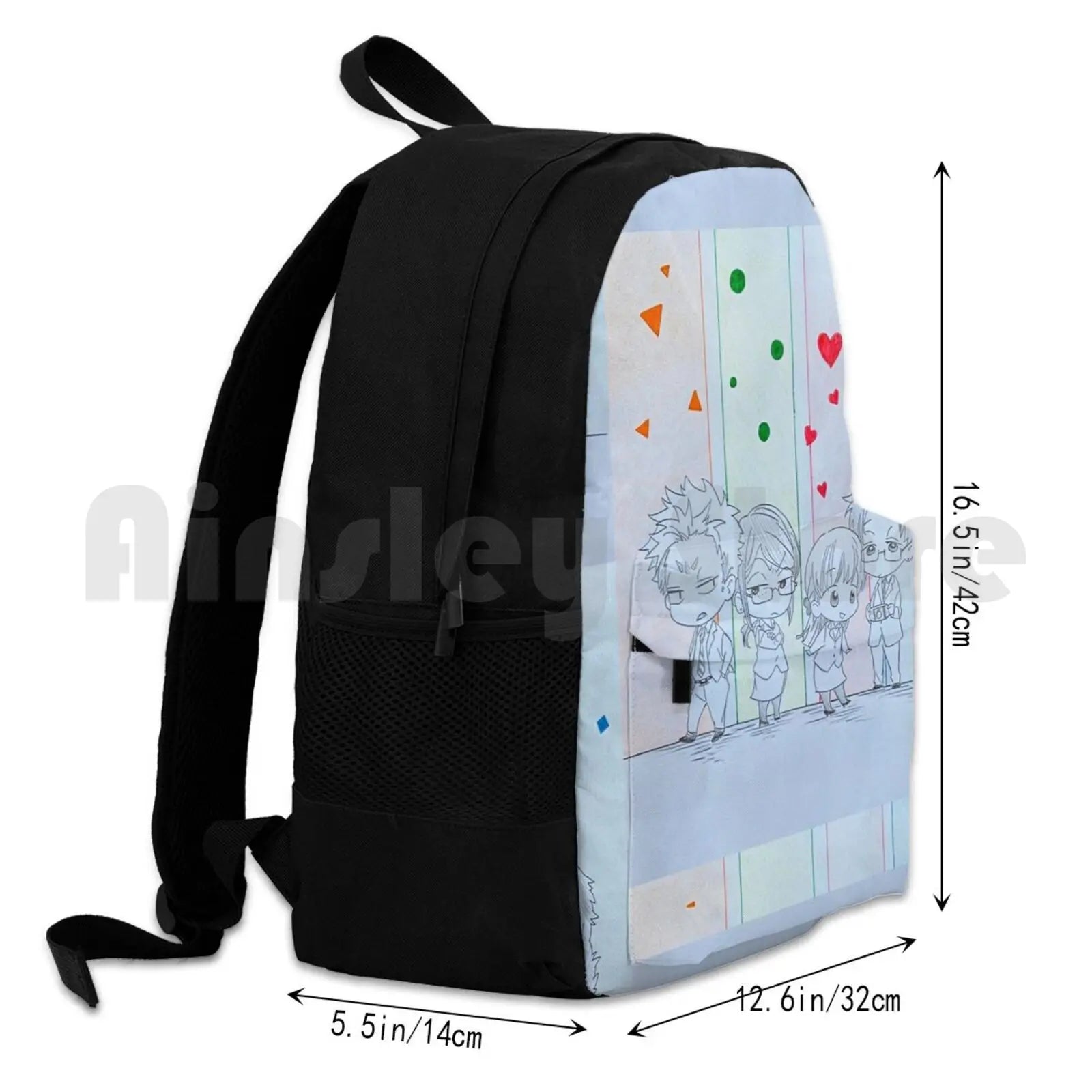 Wotakoi Love Is Hard For Chibi Anime Outdoor Hiking Backpack