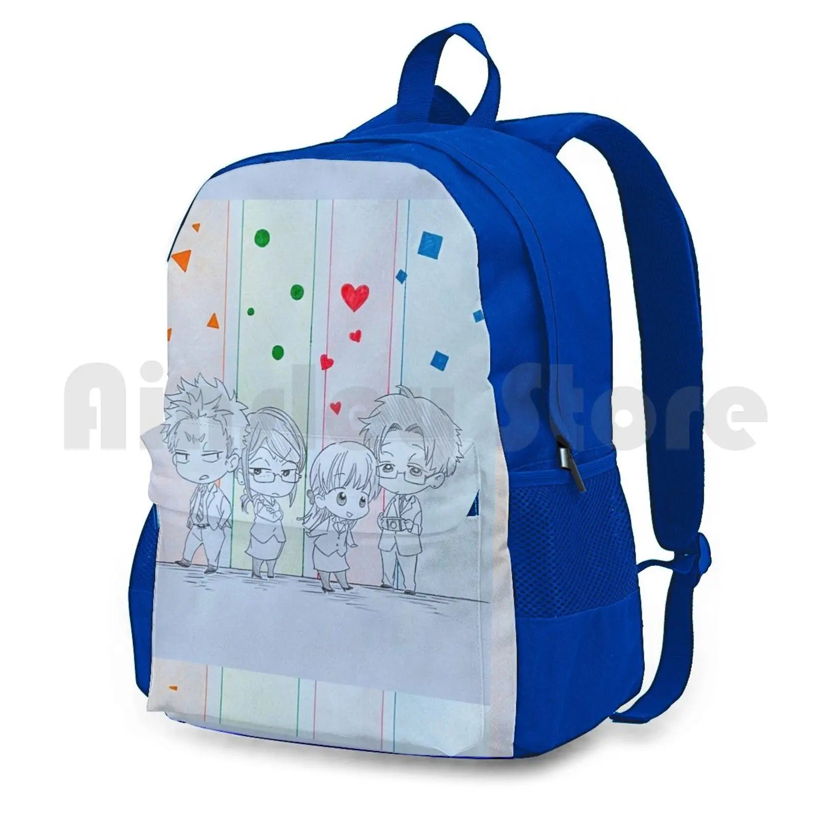 Wotakoi Love Is Hard For Chibi Anime Outdoor Hiking Backpack