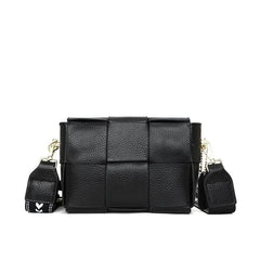 Leather Mini Square Bag Messenger Shoulder Bag for Women