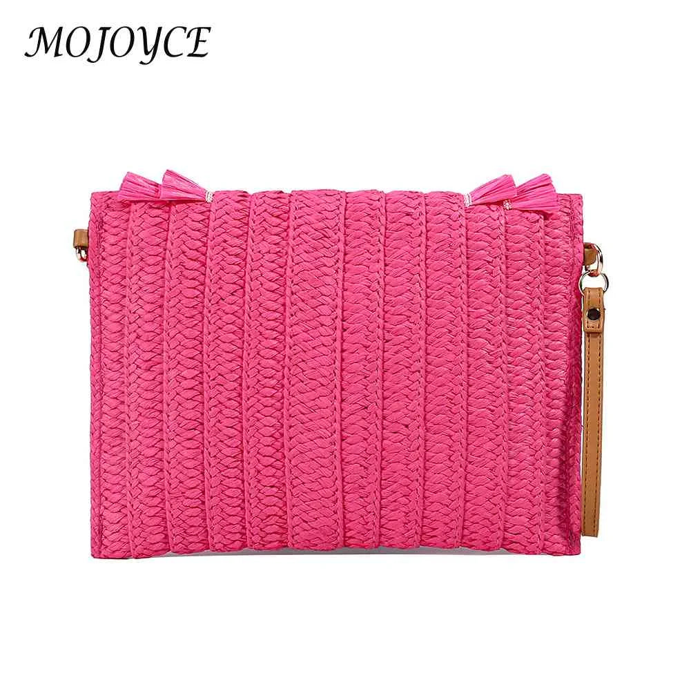 Vintage Woven Clutch Bag for Weekend Vacation