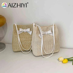 Woven Handbag Tote Women Beach Boho Ladies Shoulder Bags
