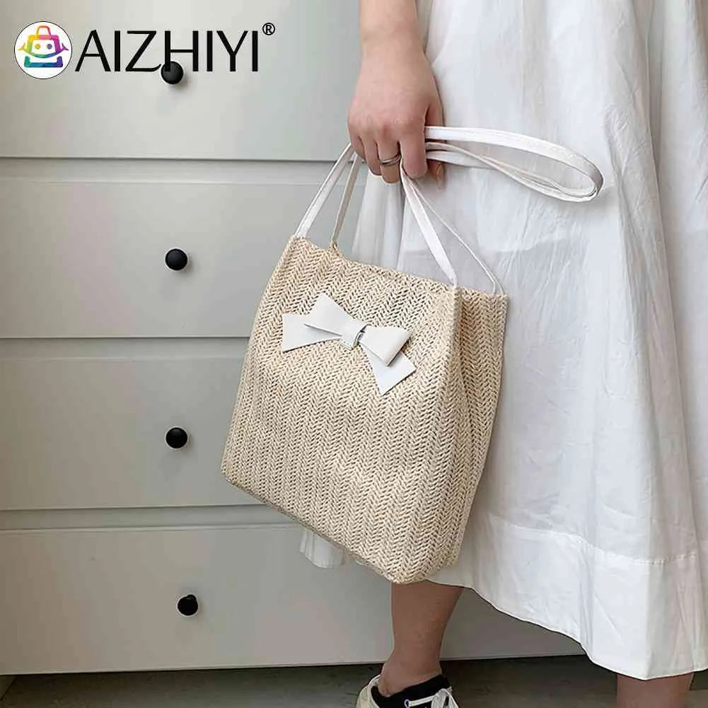 Woven Handbag Tote Women Beach Boho Ladies Shoulder Bags