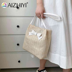 Woven Handbag Tote Women Beach Boho Ladies Shoulder Bags