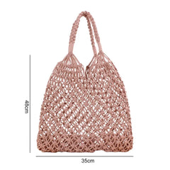 Cut-Out Tote Bag Large Capacity Double Handle Beach Bag