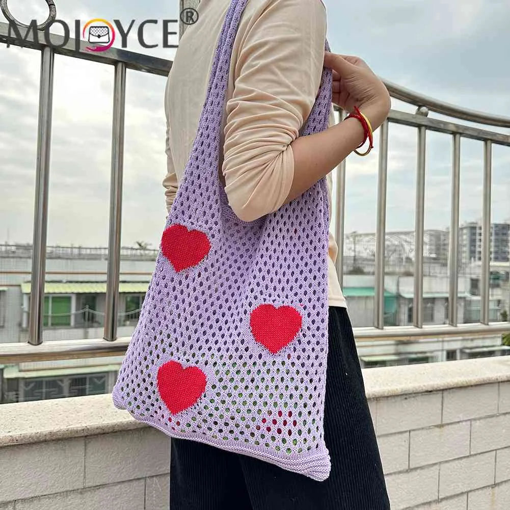 Large Capacity Mesh Net Beach Travel Handbag Eco-Friendly Reusable Foldable