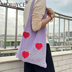 Large Capacity Mesh Net Beach Travel Handbag Eco-Friendly Reusable Foldable