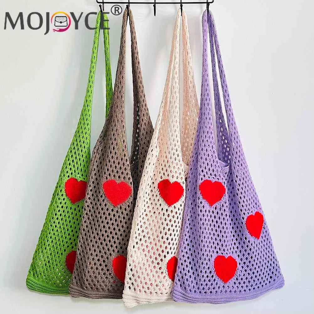 Large Capacity Mesh Net Beach Travel Handbag Eco-Friendly Reusable Foldable