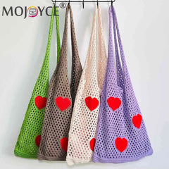 Large Capacity Mesh Net Beach Travel Handbag Eco-Friendly Reusable Foldable