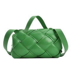 Square Tote Bag PU Leather Women's Handbag Shoulder Messenger Bag