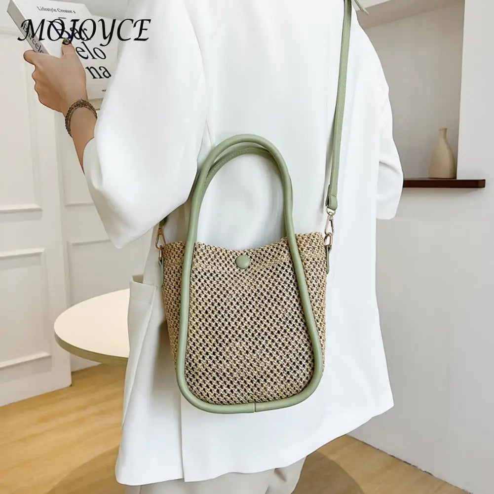 Woven Straw Shoulder Bags Summer Women Tassel Beach Crossbody Clutch