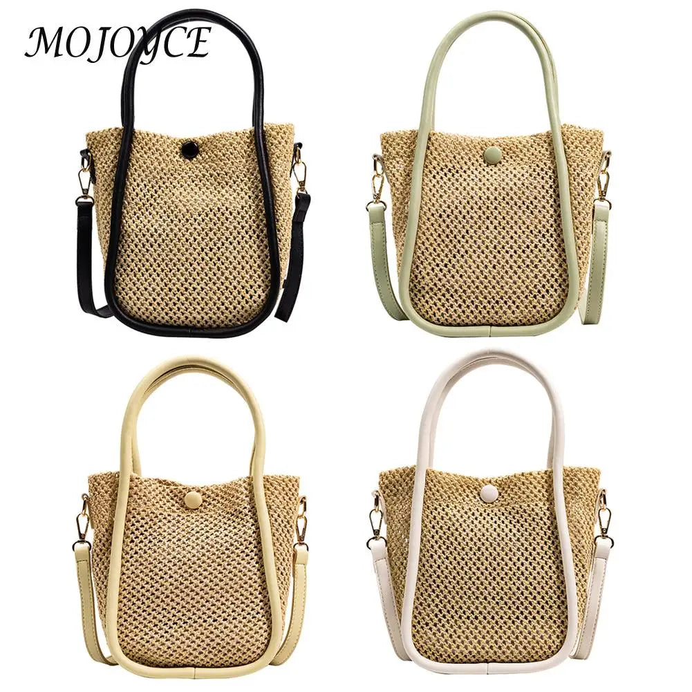 Woven Straw Shoulder Bags Summer Women Tassel Beach Crossbody Clutch