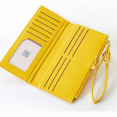Vintage Wristlet Clutch Wallet for Women with Zipper Pocket