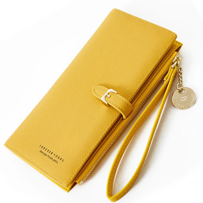 Vintage Wristlet Clutch Wallet for Women with Zipper Pocket