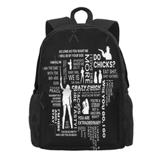 Wynonna Earp Word Cloud Backpacks Men's Backpacks Bags For Women