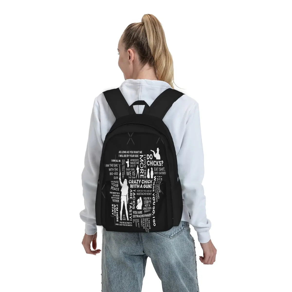 Wynonna Earp Word Cloud Backpacks Men's Backpacks Bags For Women