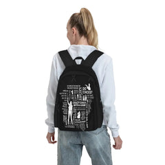 Wynonna Earp Word Cloud Backpacks Men's Backpacks Bags For Women