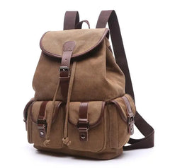 Hot Lady Canvas Travel Backpack Student School Bag