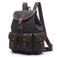 Hot Lady Canvas Travel Backpack Student School Bag
