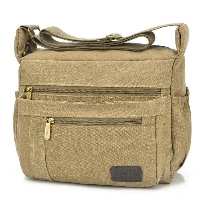 Canvas Shoulder Bag Unisex Women Men Hot