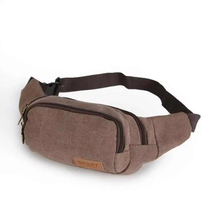 Canvas Waist Bag for Running and Cycling