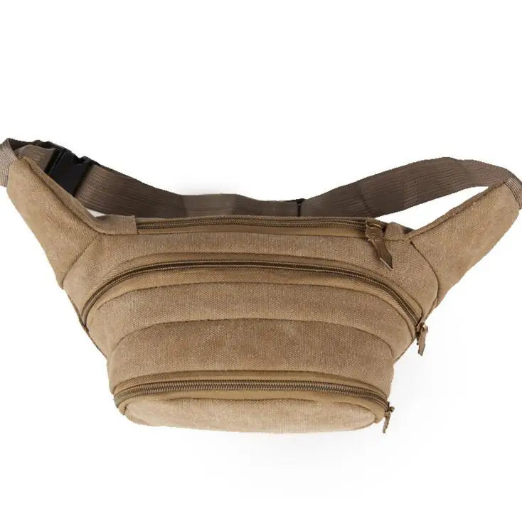 Canvas Waist Bag for Running and Cycling
