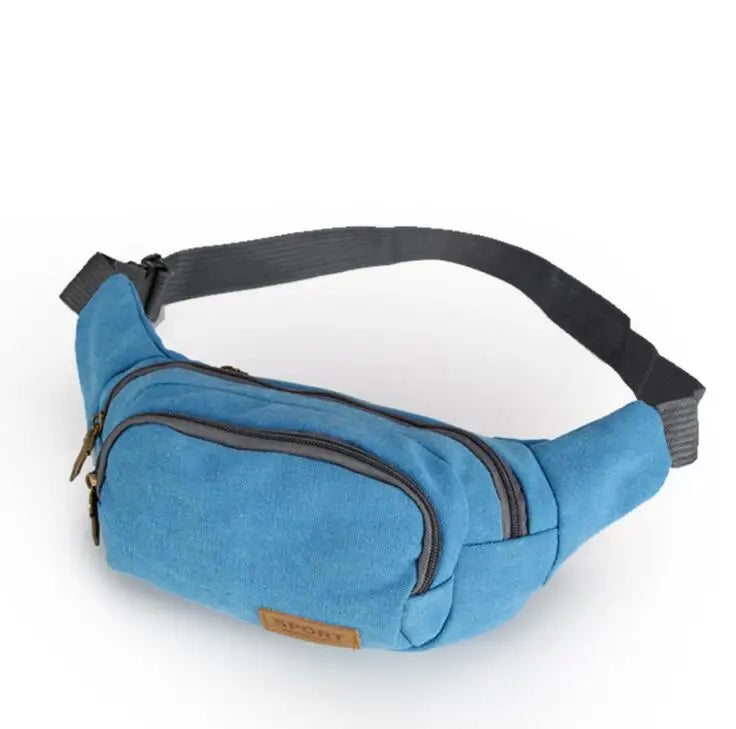 Canvas Waist Bag for Running and Cycling
