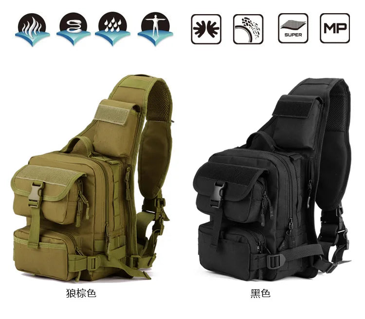 Men's Chest Bag Crossbody Sling Pack Outdoor Travel Shoulder Bag