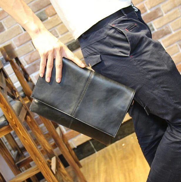 Vintage Small Messenger Bag Men Clutch
