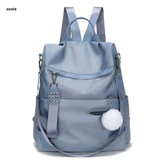 X7YA Women Backpack Anti-theft Student Daypack Female Bookbag Travel