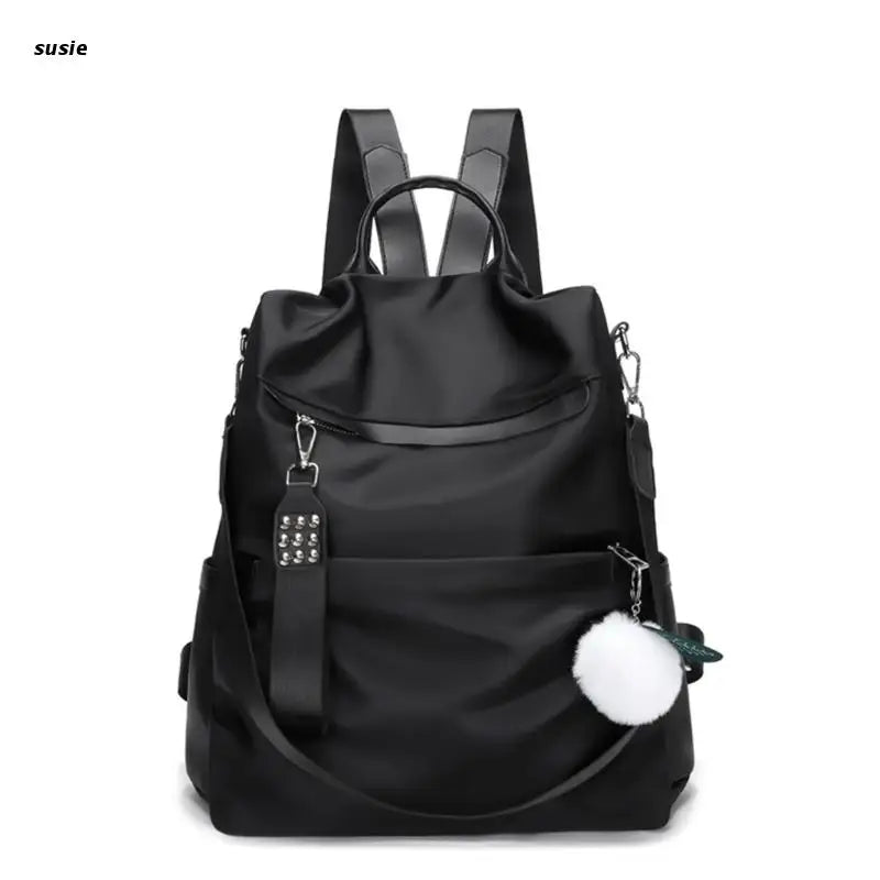 X7YA Women Backpack Anti-theft Student Daypack Female Bookbag Travel