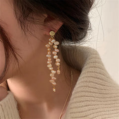 Bohemia Style Freshwater Pearl Earrings for Travel
