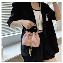 XIHAHA Rhinestone Handbag for Women Bag Diamonds Shoulder Bag Purse Ladies