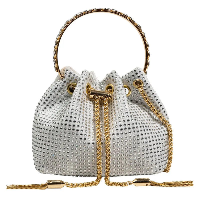 XIHAHA Rhinestone Handbag for Women Bag Diamonds Shoulder Bag Purse Ladies