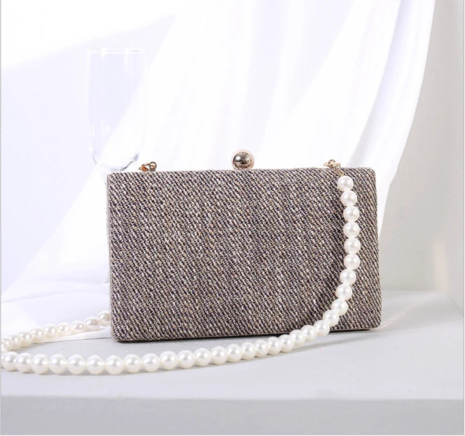 Formal Dinner Beaded Evening Bags Bridal Clutch Wedding Handbags