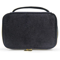 Flannel Travel Cosmetic Cases for Women, Large Capacity Makeup Bag