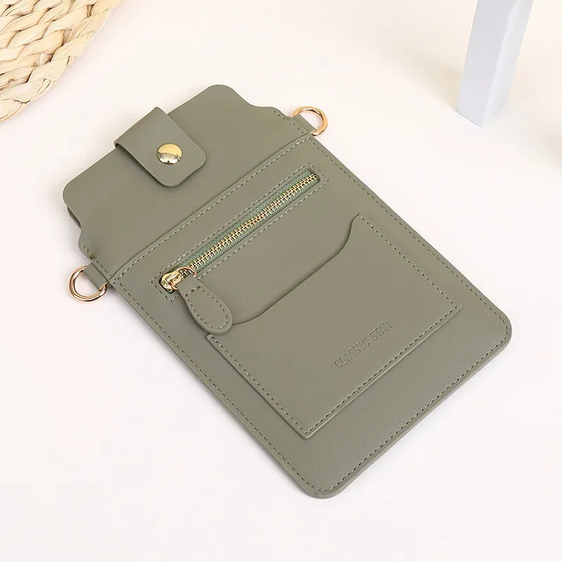 PU Leather Crossbody Phone Bags for Women Casual Shoulder Messenger Purse