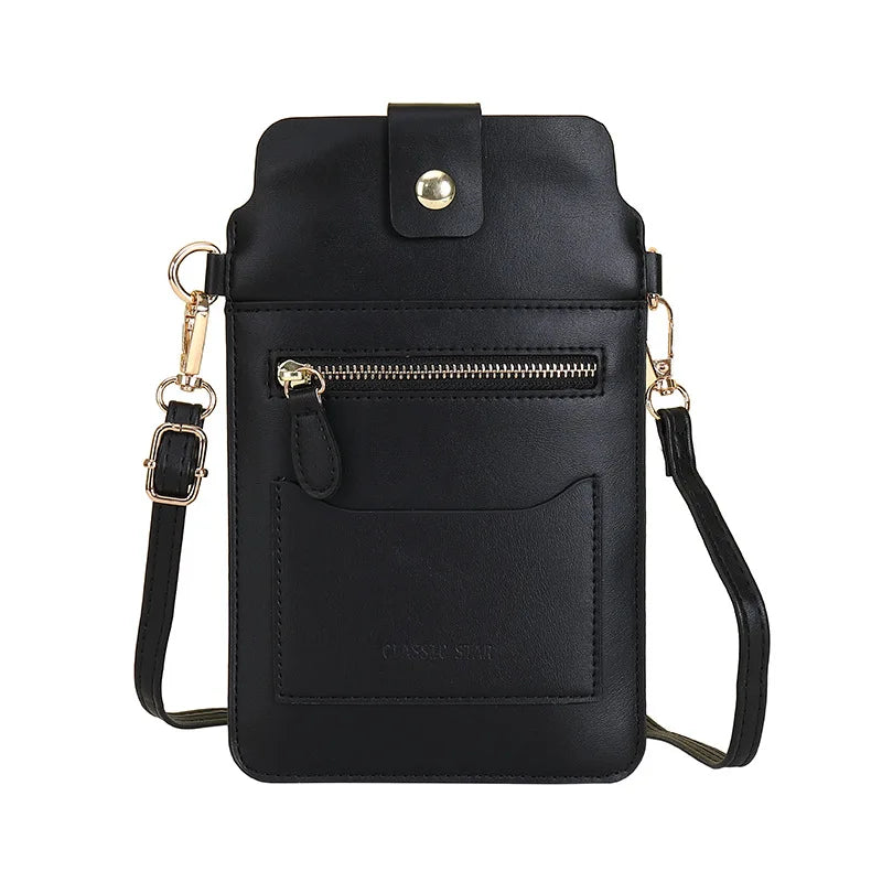 PU Leather Crossbody Phone Bags for Women Casual Shoulder Messenger Purse