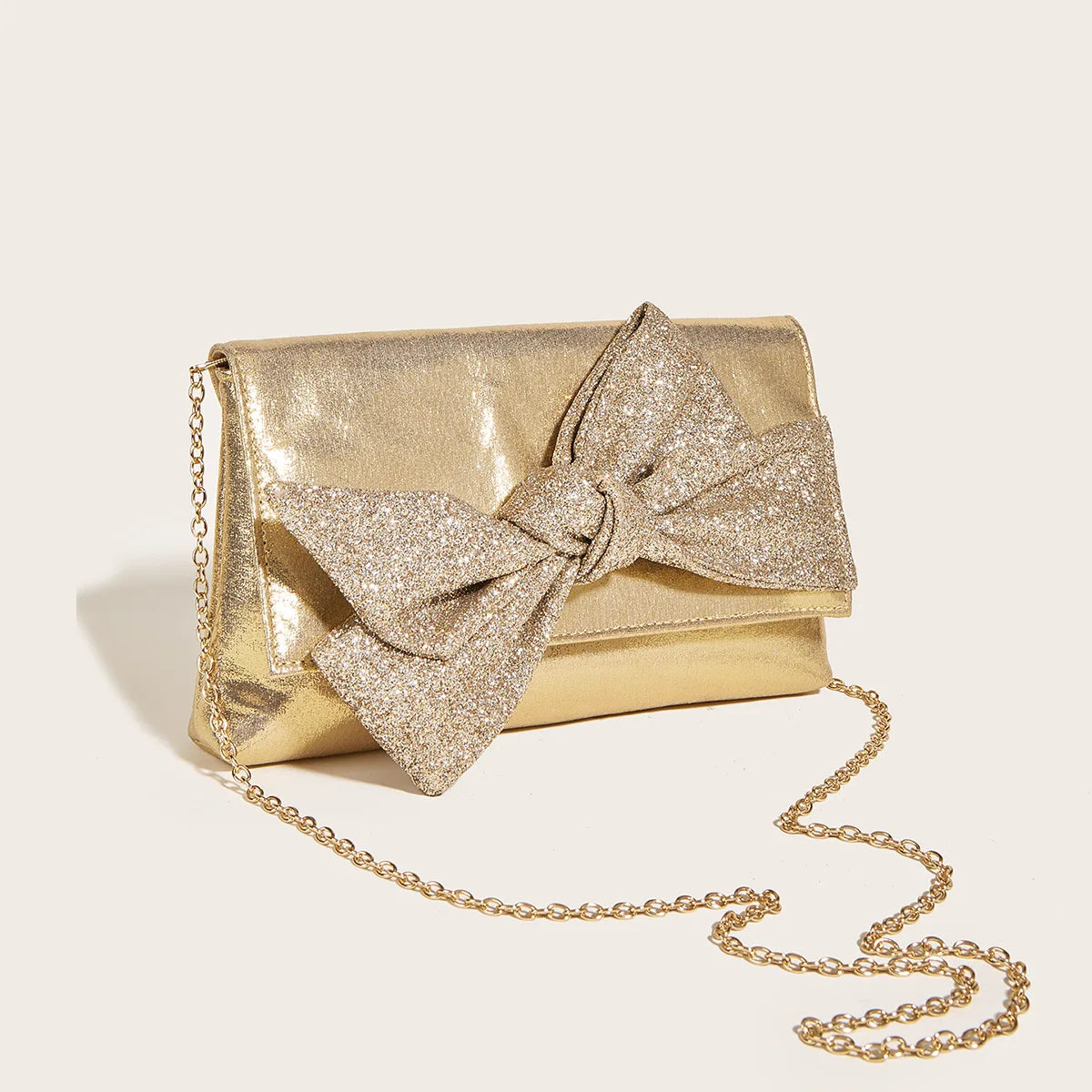 PU Leather Crossbody Evening Clutch Chain Shoulder Messenger Bag