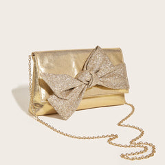 PU Leather Crossbody Evening Clutch Chain Shoulder Messenger Bag