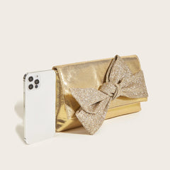 PU Leather Crossbody Evening Clutch Chain Shoulder Messenger Bag