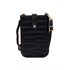 Crocodile Pattern PU Leather Crossbody Phone Bag for Women Lady