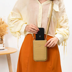 Crocodile Pattern PU Leather Crossbody Phone Bag for Women Lady