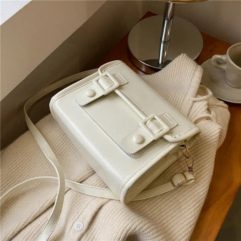Xiuya Japanese Crossbody Bag Vintage Pu Leather Messenger Bag for Women