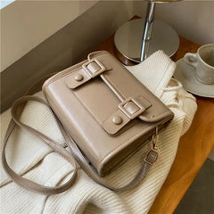 Xiuya Japanese Crossbody Bag Vintage Pu Leather Messenger Bag for Women