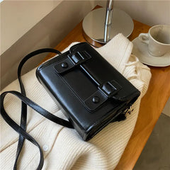 Xiuya Japanese Crossbody Bag Vintage Pu Leather Messenger Bag for Women