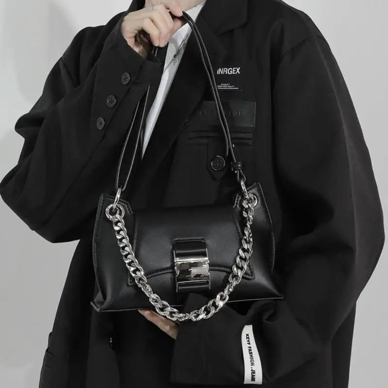 Xiuya Moto Biker Style Womens Shoulder Bag Vintage Messenger Bag