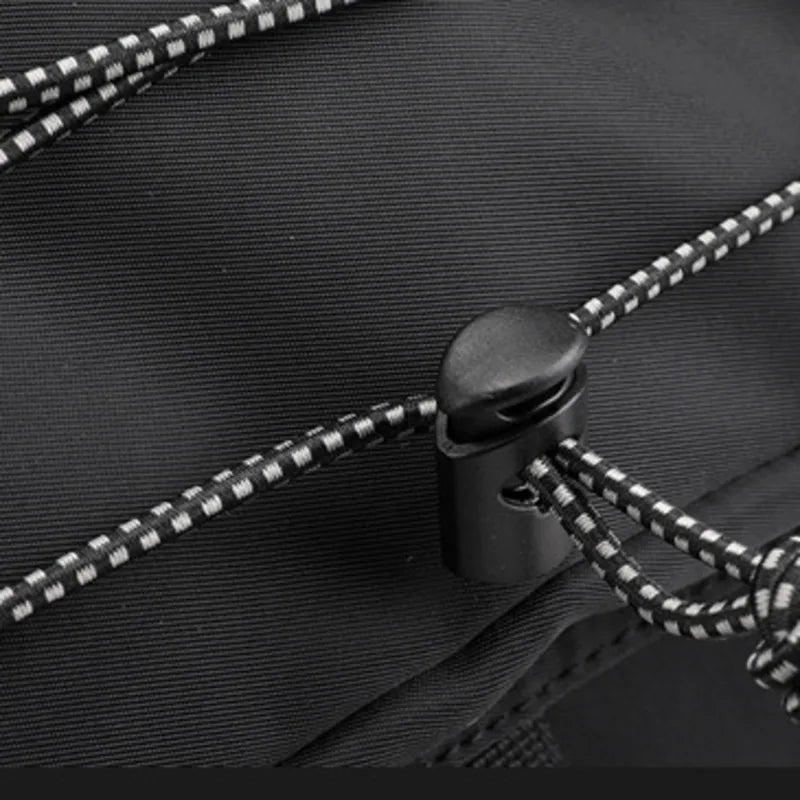 Demo Streetwear Backpack Casual Drawstring Pocket Techwear Buckles