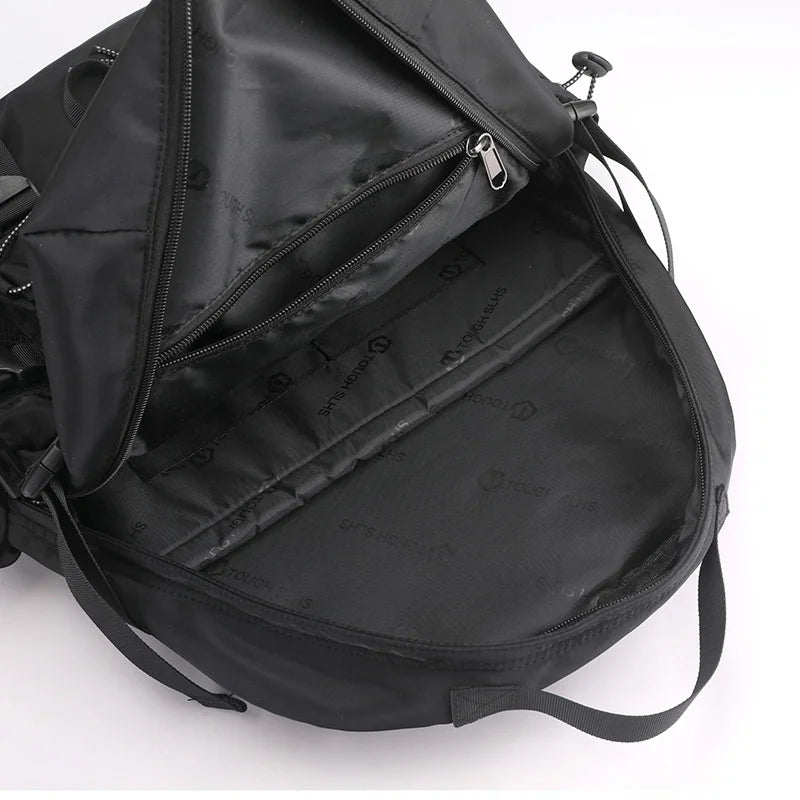 Demo Streetwear Backpack Casual Drawstring Pocket Techwear Buckles