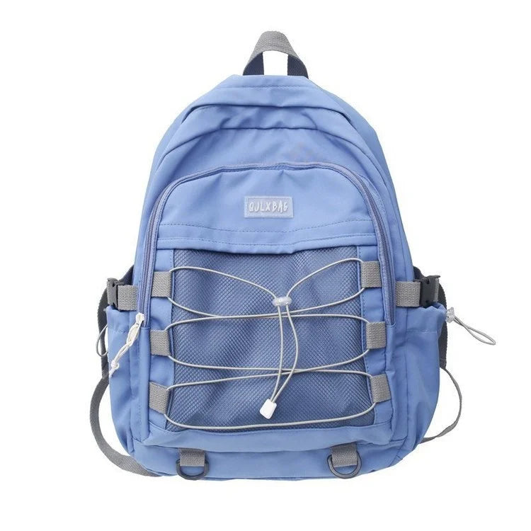 Techwear Backpack with Large Capacity Drawstring Pockets